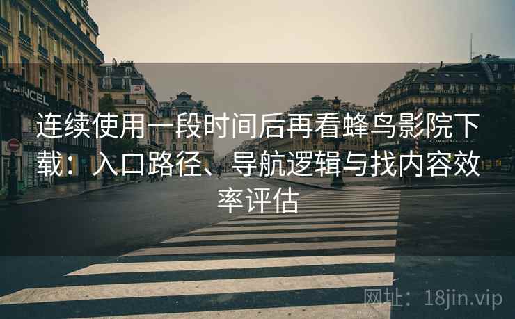 连续使用一段时间后再看蜂鸟影院下载：入口路径、导航逻辑与找内容效率评估