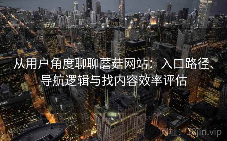 从用户角度聊聊蘑菇网站：入口路径、导航逻辑与找内容效率评估