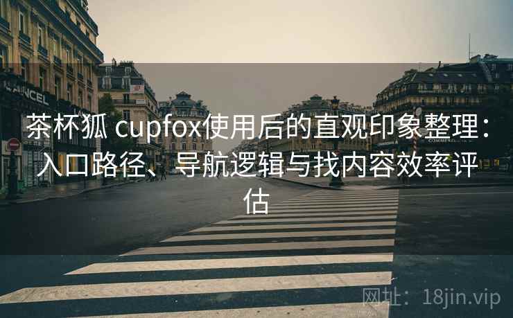 茶杯狐 cupfox使用后的直观印象整理：入口路径、导航逻辑与找内容效率评估