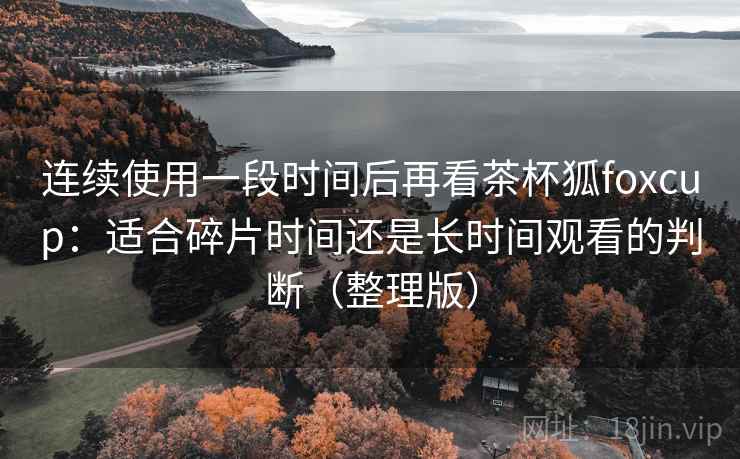 连续使用一段时间后再看茶杯狐foxcup:适合碎片时间还是长时间观看的判断(整理版) 连续使用一段时间后再看茶杯狐foxcup:适合碎片时间还是长时间观看的判断(整理版)
