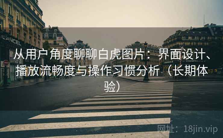 从用户角度聊聊白虎图片：界面设计、播放流畅度与操作习惯分析（长期体验）