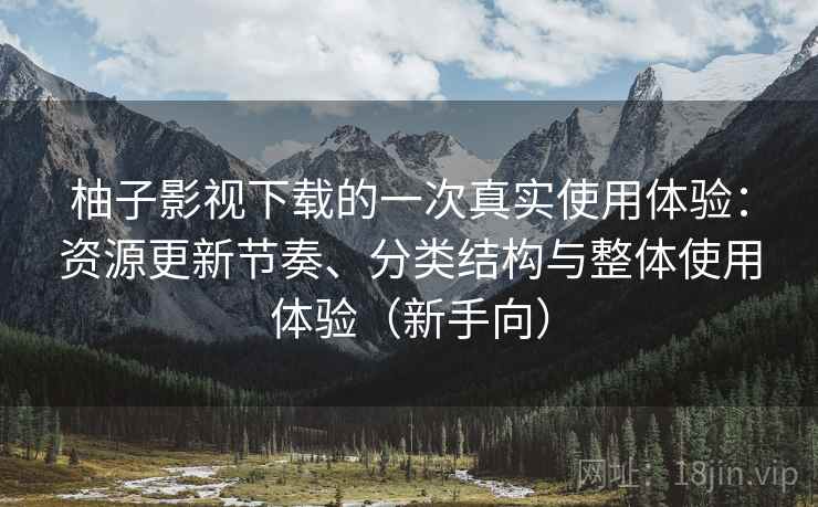 柚子影视下载的一次真实使用体验：资源更新节奏、分类结构与整体使用体验（新手向）
