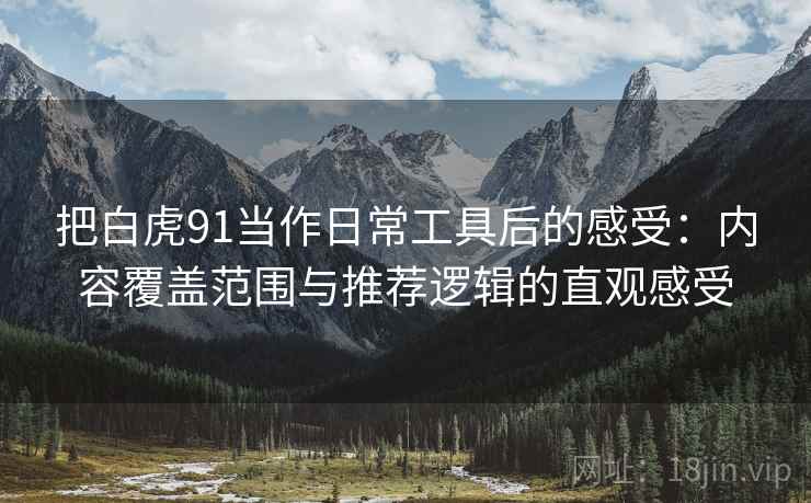 把白虎91当作日常工具后的感受：内容覆盖范围与推荐逻辑的直观感受